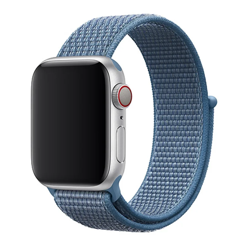 BUMVOR Woven Nylon Watchband straps for iWatch 1/2/3/4 Apple Watch 40/44MM 38/42MM Fabric Strap Band with Link Connector Adapter