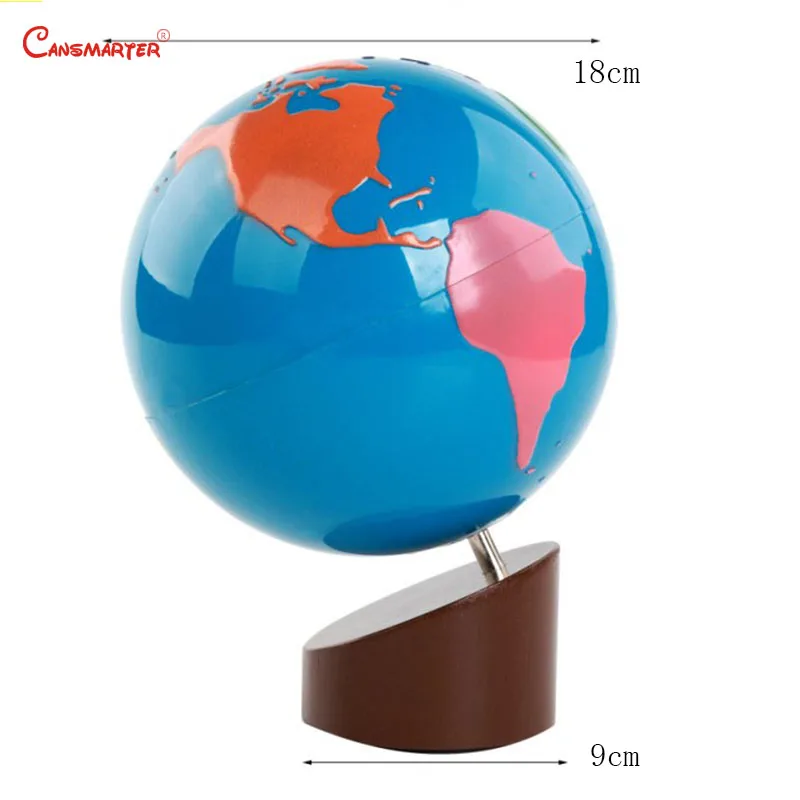  Montessori Geography World Globe Sandpaper Color Global Standard Teaching Toys for Kids Early Educa - 33008339672