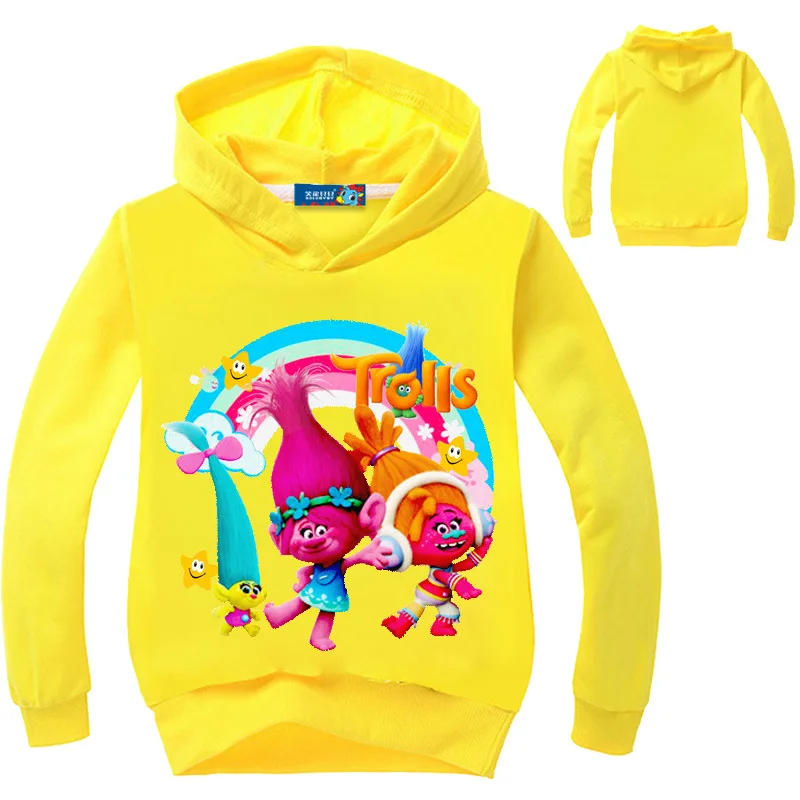 Kids Boys Girls Trolls SweatShirt Hoodies Tops Cartoon Print Casual Clothes