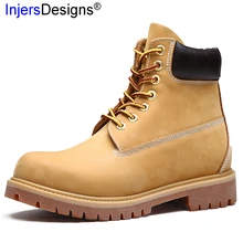 Новое поступление, ботинки на шнуровке для влюбленных, желтые ботильоны на шнуровке, Модные Винтажные мотоциклетные ботинки, Размеры 35-45