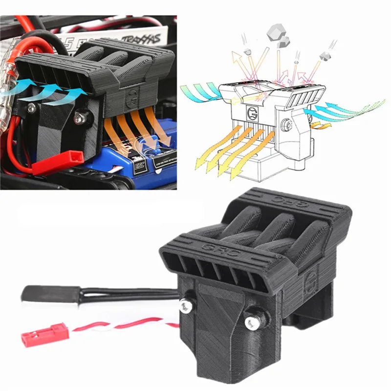 

1:10 ECX Radiation Cooling Fans For TRAXXAS 1/10 Trx-4 Trx4 ESC Radiator Cooling Fan RC Car Part Upgrade Edition