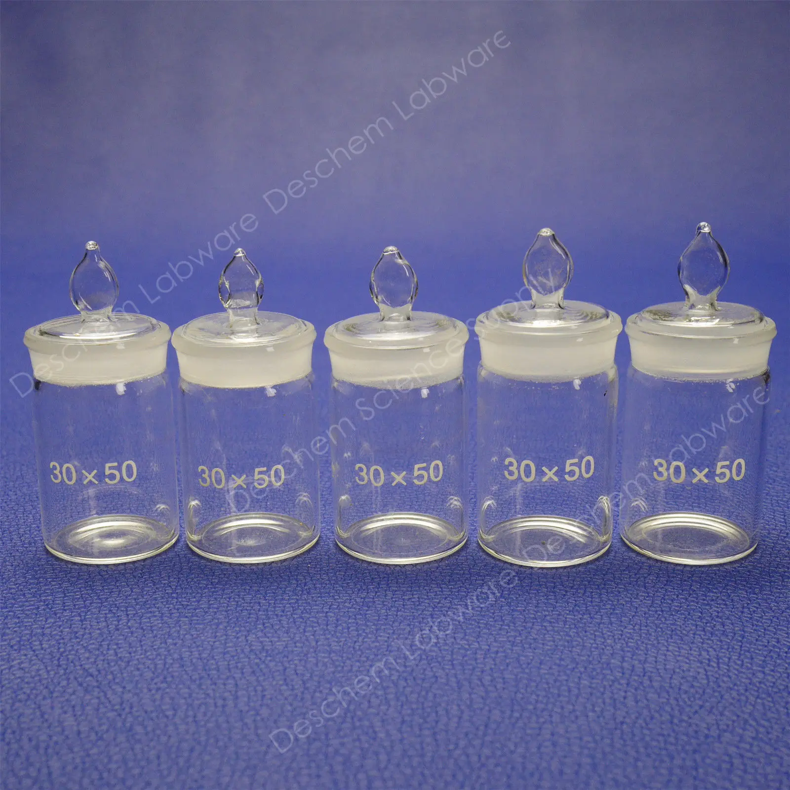30*50,lab Glass Weighing Bottle,tall Form,diameter 3cm,height 5cm,5 Pcs