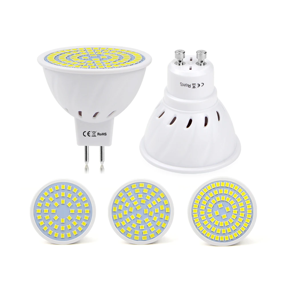 10Pcs GU10 MR16 Led Lampada Heat Resistant Fireproof Shell Spotlight