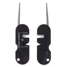 Multifunction Pocket EDC Folding Ceramic Carbide Diamond Tapered Knife Sharpener Outdoor Camping Hiking Knife Sharpening Tools