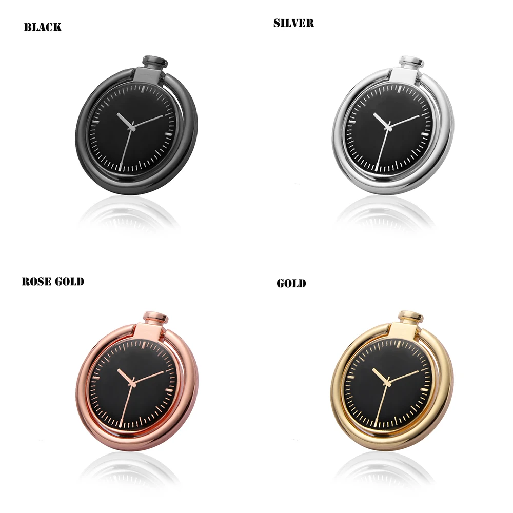 

1Pcs Mobile Phone Holder Watch Shape 360 Degree Rotating Magnetic Finger Ring Stand Holder Phone Bracket Fit For Car Bracket