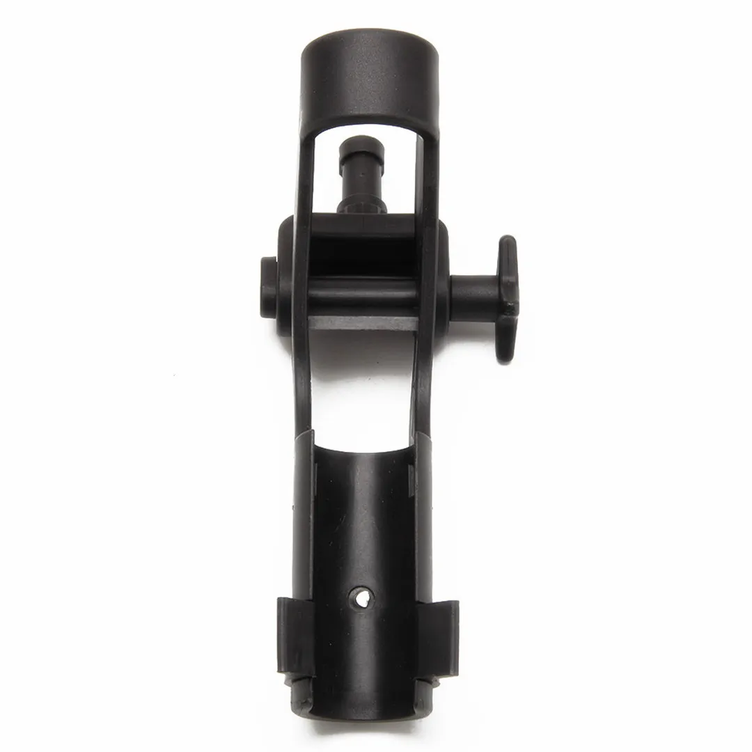 Adjustable Side Rail Mount Boat Raft Fishing Pole Rod Stand Holder Rest Black Fishing Tackle Accessories