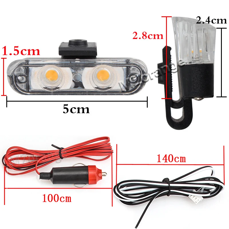MZORANGE 4*2 светодиодный прикуриватель 12 В светодиодный стробоскоп автоматический стробоскоп автомобили мотоцикл полицейский мигалка автомобиля предупреждающие огни