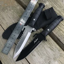 Открытый Высокое качество армейский фиксированный нож охотничий нож боевой выживания тактический прямой нож походные Ножи EDC Мульти инструмент