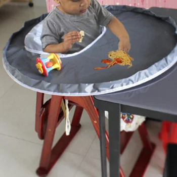 

Baby Eating Table Mat Infant Feeding Saucer High Chair Cover Kids Highchair Cover Food Toys Falling Prevent