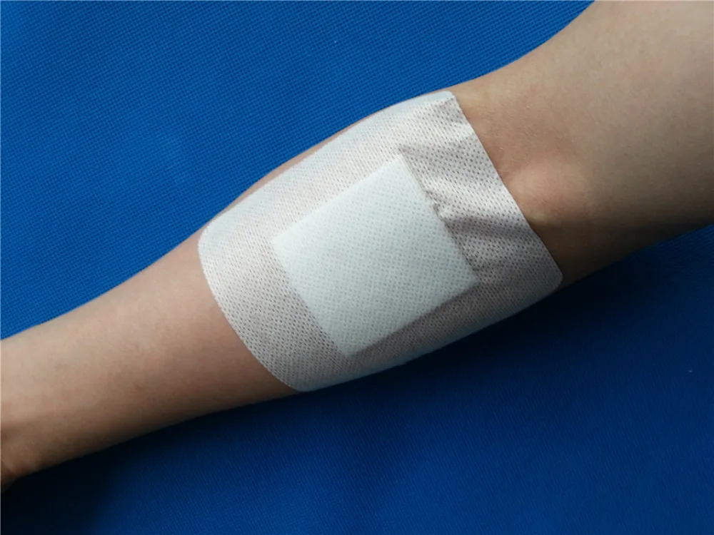 Buy 50pcs/box 6*7cm medical sterile adhesive non woven