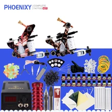 Комплект для татуировки 2 татуировки 20 цветов чернилы ЖК дисплей питание полный татуировки набор татуировок наборы