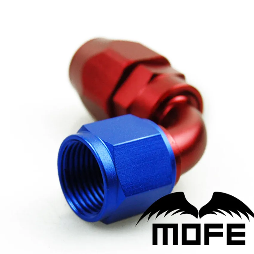 MOFE AN4/AN6/AN8/AN10 фитинги алюминиевые 90 градусов масло/топливо/поворотный шланг