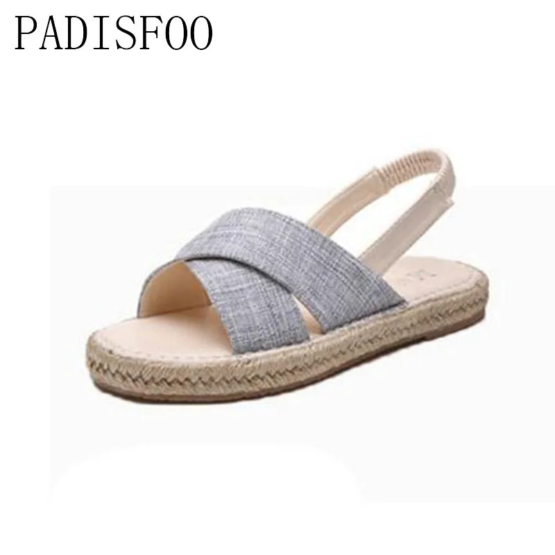 

POADISFOO  2017 summer  women slipper fashion weaving low-heeled toe word buckle female sandals trade shoes .CBSL-ZL