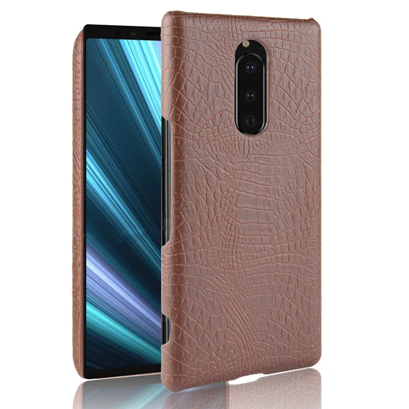 Новый кожаный чехол со змеиным узором и крокодиловым для Sony Xperia 10 Plus XA2 XZ2 Premium L3