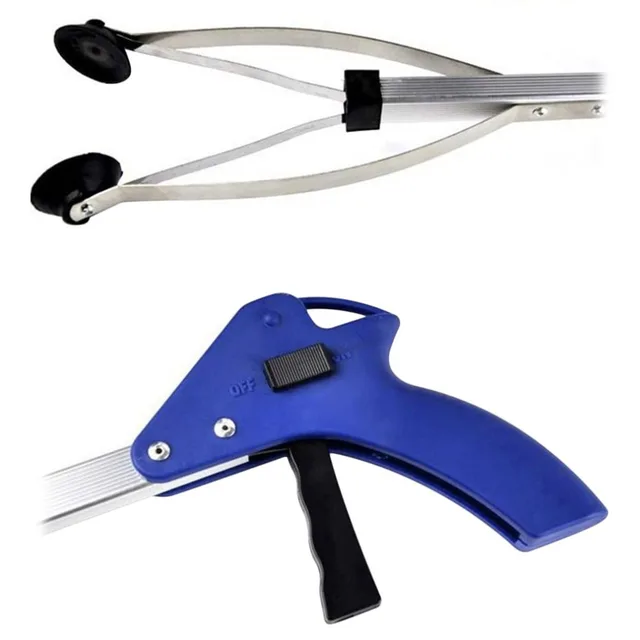 82cm Foldable Garbage Pick Up Tool Grabber Reacher Stick Reaching Grab Claw Gripper Extend Reach Kitchen Home Tool Garden Hotel