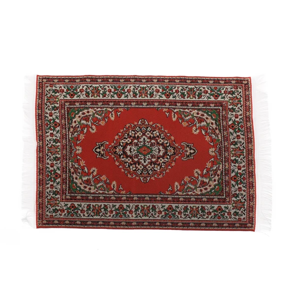 Chinese Happiness Theme Handmade Woven MINIATURE DOLLHOUSE RUG FLOOR CARPET 12th