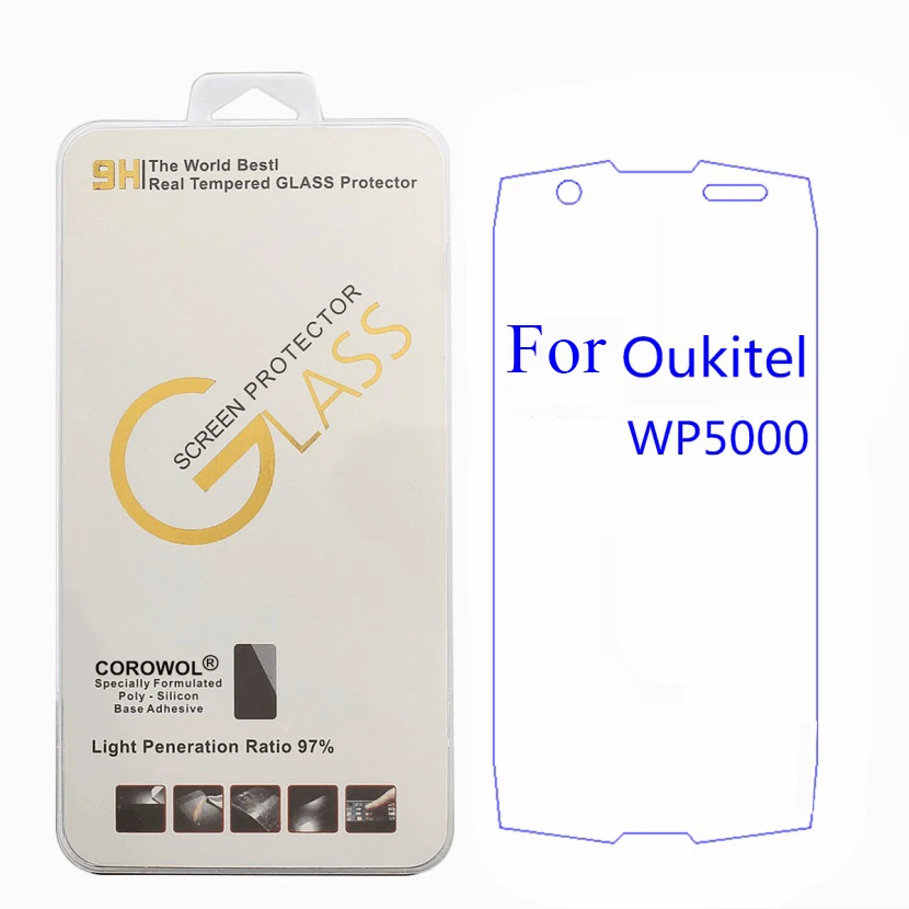 Tempered Glass For Oukitel Wp5000 WP 5000 Screen Protector 9H 0.26mm Thin Front Protective Film 5.7&quot | Мобильные телефоны и