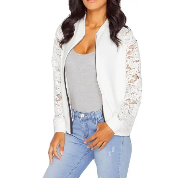 

KANCOOLD 2018 Autumn Coat Long Sleeve Lace Blazer Jacket Suit Casual Jackets Coats Outwear Feminino Outwear PJ0814