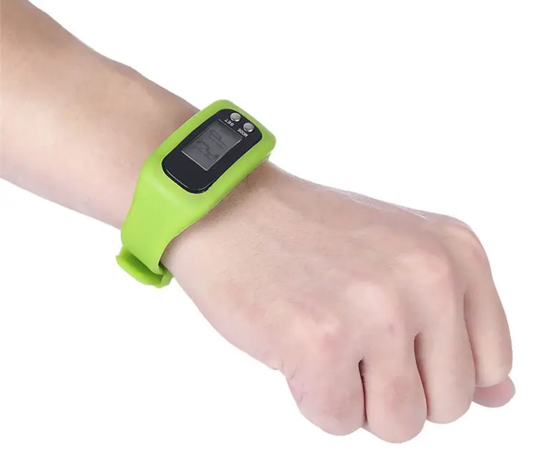 High Definition Display Pedometer Calorie Silicone Multi Purpose Bracelet For The Elderly And