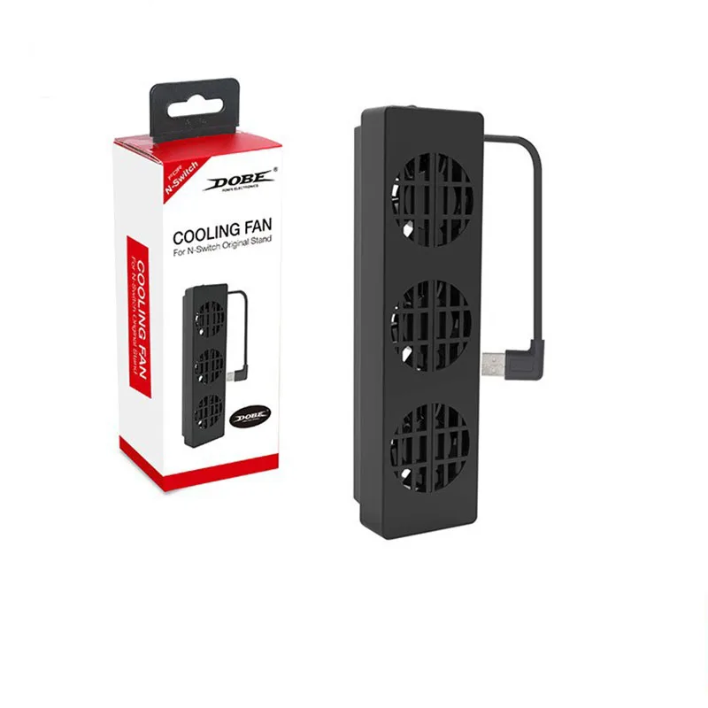 For NS Switch Cooling Fan Dock Stand Base Three Fans Cooler Adjustable