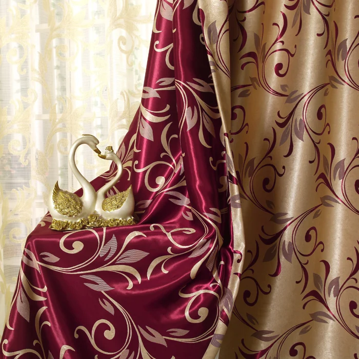 Finish Products High Quality Fashion Luxury Curtain,Both sides are