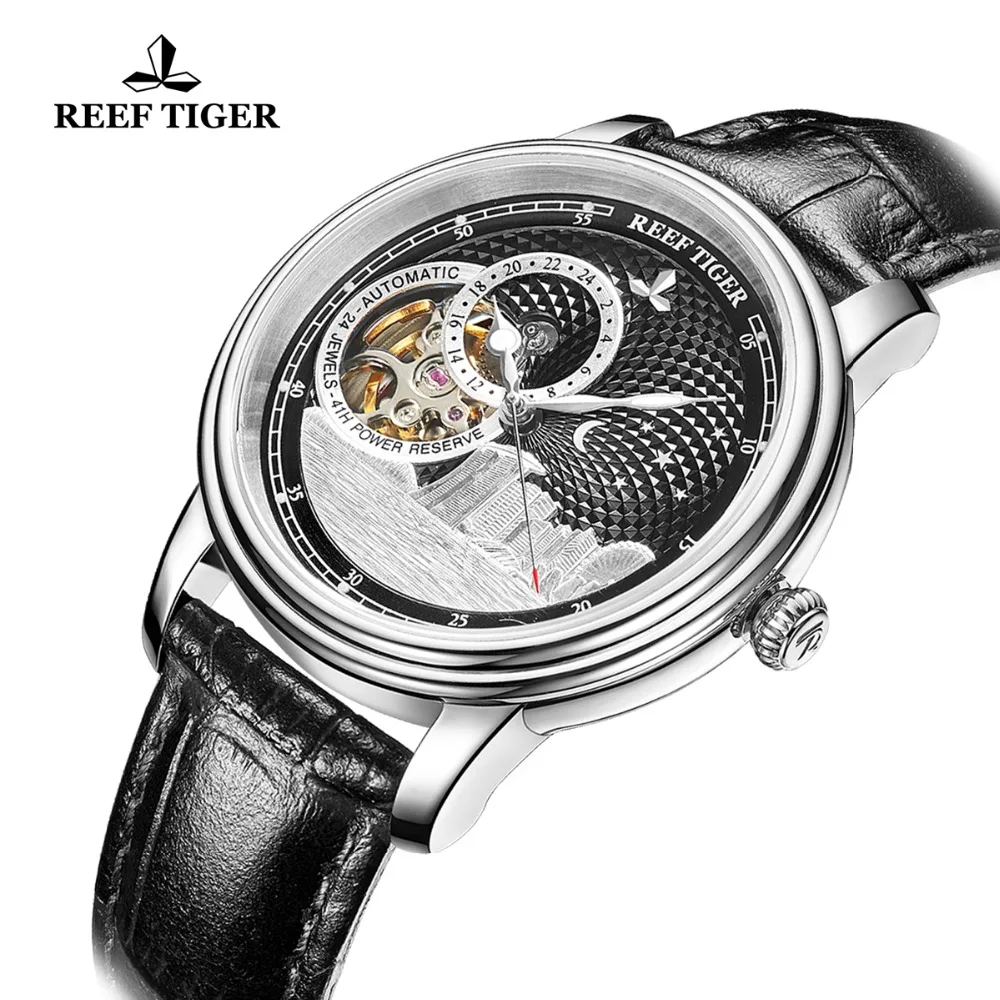 Мужские и женские наручные часы Reef Tiger/RT брендовые дизайнерские унисекс с