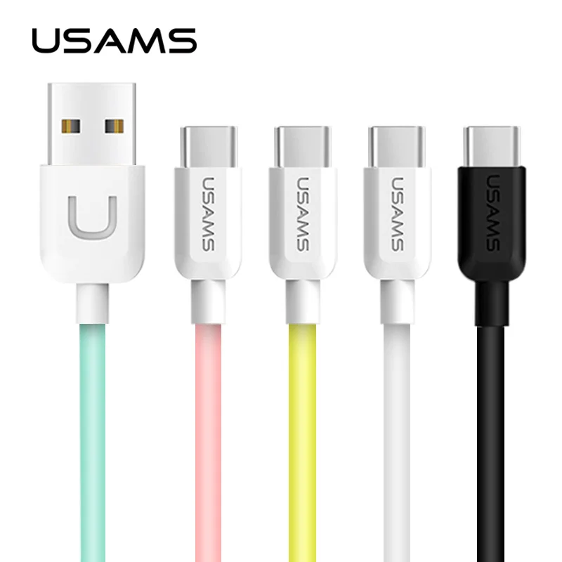 Тип C USB кабель USAMS для samsung S8 примечание 9 huawei Xiaomi oneplus быстро Зарядное устройство