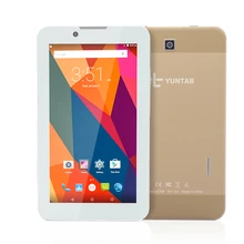 YUNTAB 7” E706 alloy Tablet PC Quad Core 1024×600 Resolution Google Android 5.1 Dual Camera 1GB+8GB Support Sim Card(black)