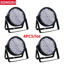 SONGXU 4 шт./лот 186X10 мм 8 DMX каналов большой эффект шоу RGBW светодиодный пластиковый Par свет Светодиодные парные прожекторы/SX-PL18610