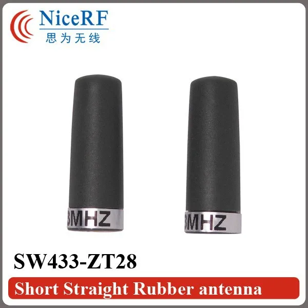 SW433-ZT28-Short Straight Rubber antenna