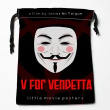 Новое поступление V для Vendetta сумки на шнуровке на заказ сумки для хранения Подарочные мешки с принтом больше размер 27x35 см DIY ваша фотография