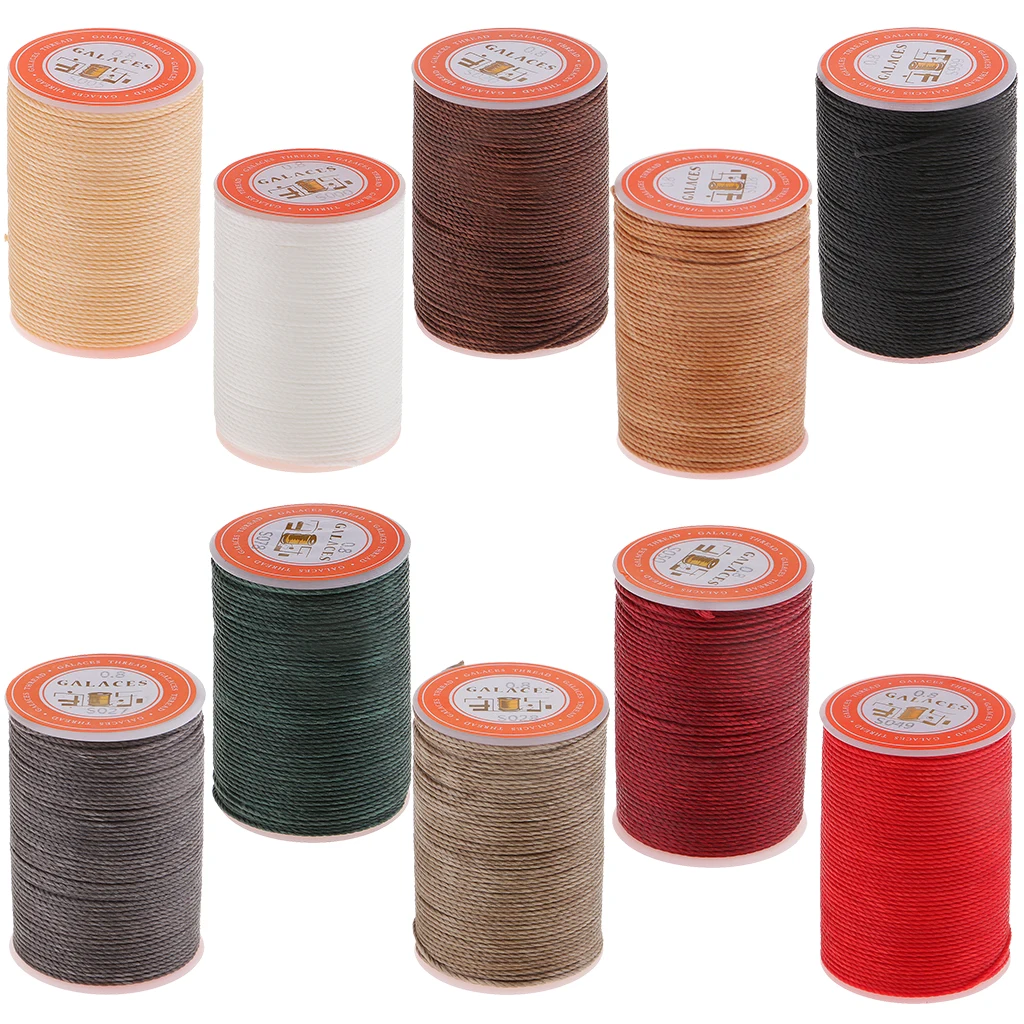 55 Meters 0.8mm Leather Sewing Waxed Wax Thread Hand DIY Stitching Cord