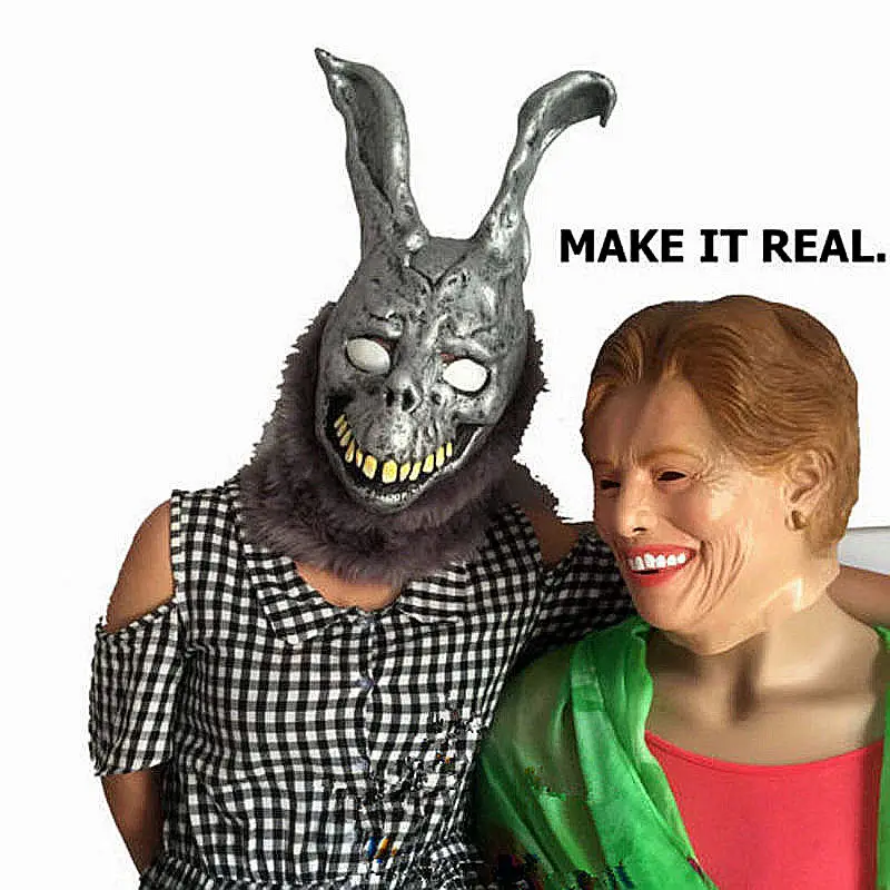 Donnie Darko Frank маска кролика латексная накладная с мехом взрослый костюм косплей