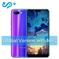 Huawei Honor 10 глобальная версия 4 Гб 128 мобильный телефон NFC Android 8,1 4 * Камера 24MP 3400 мАч QuickCharge