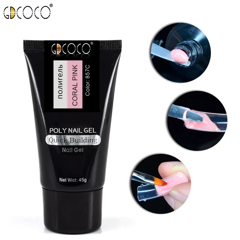 

GDCOCO Crystal Gel UV LED Builder Gel CANNI Nail Art Tips For Manicure Extension Gel Nailpolish Acrylic Poly Gel