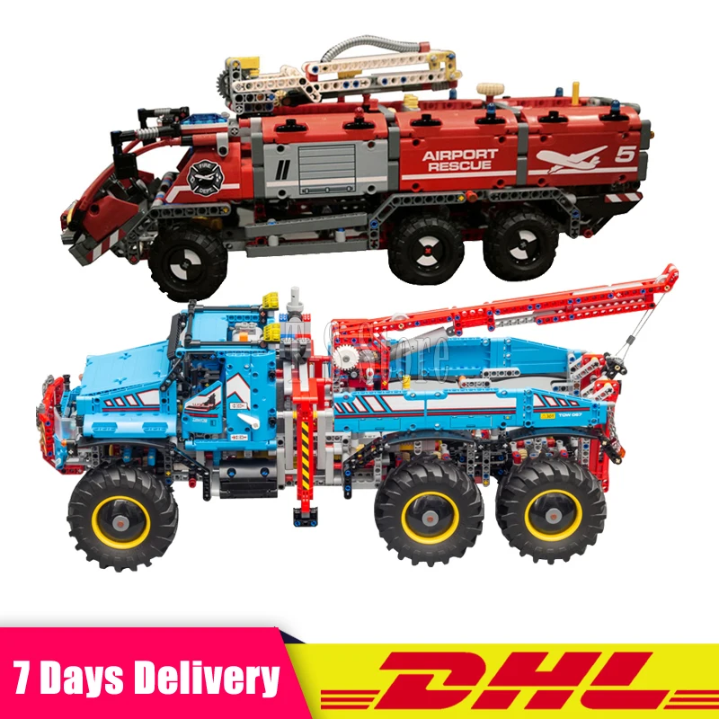 

DHL 2018 New Lepin Technic Series Set 20055+20056 Children Educational Building Blocks Bricks Toy Clone 42070 42068 2pcs