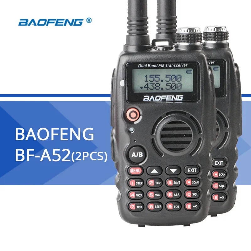 

2PCS BaoFeng walkie talkie BF-A52 long-range wireless Portable radio Professional CB radio VOX Function baofeng Radio
