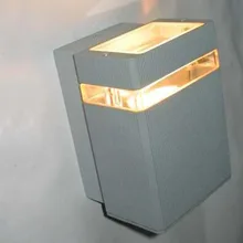 8 шт./партия светодиодный настенный светильник белый серый черный Hosuing квадратной формы 4 Вт Бытовая Гостиная/кровать комната алюминий Ac220v 110 В наружное освещение