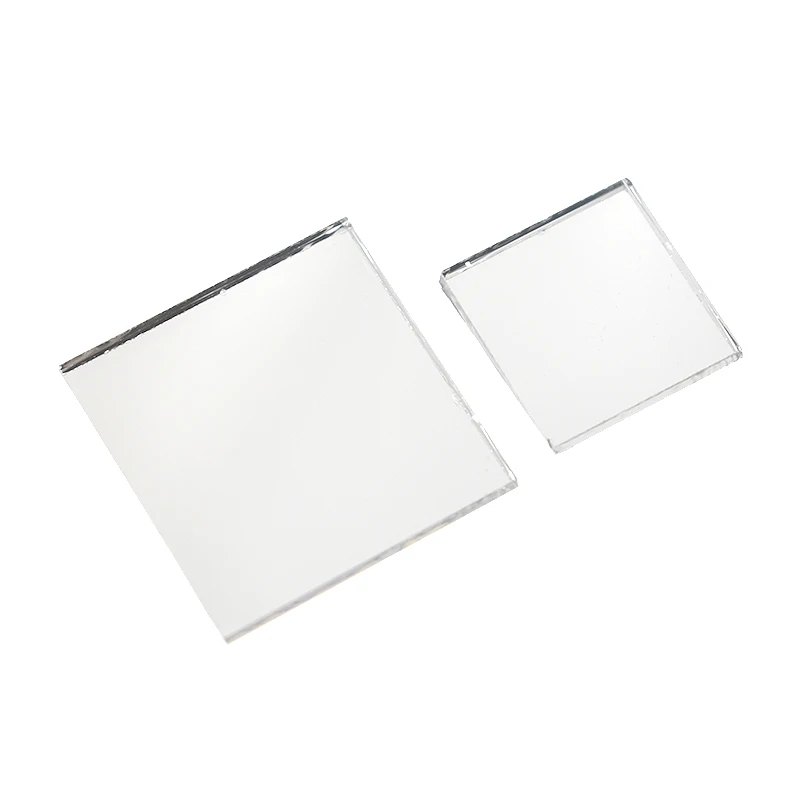 Set of 100pcs Small Square Glass Crafts, Real Glass Mirror Mosaic Tiles  (2x2CM)