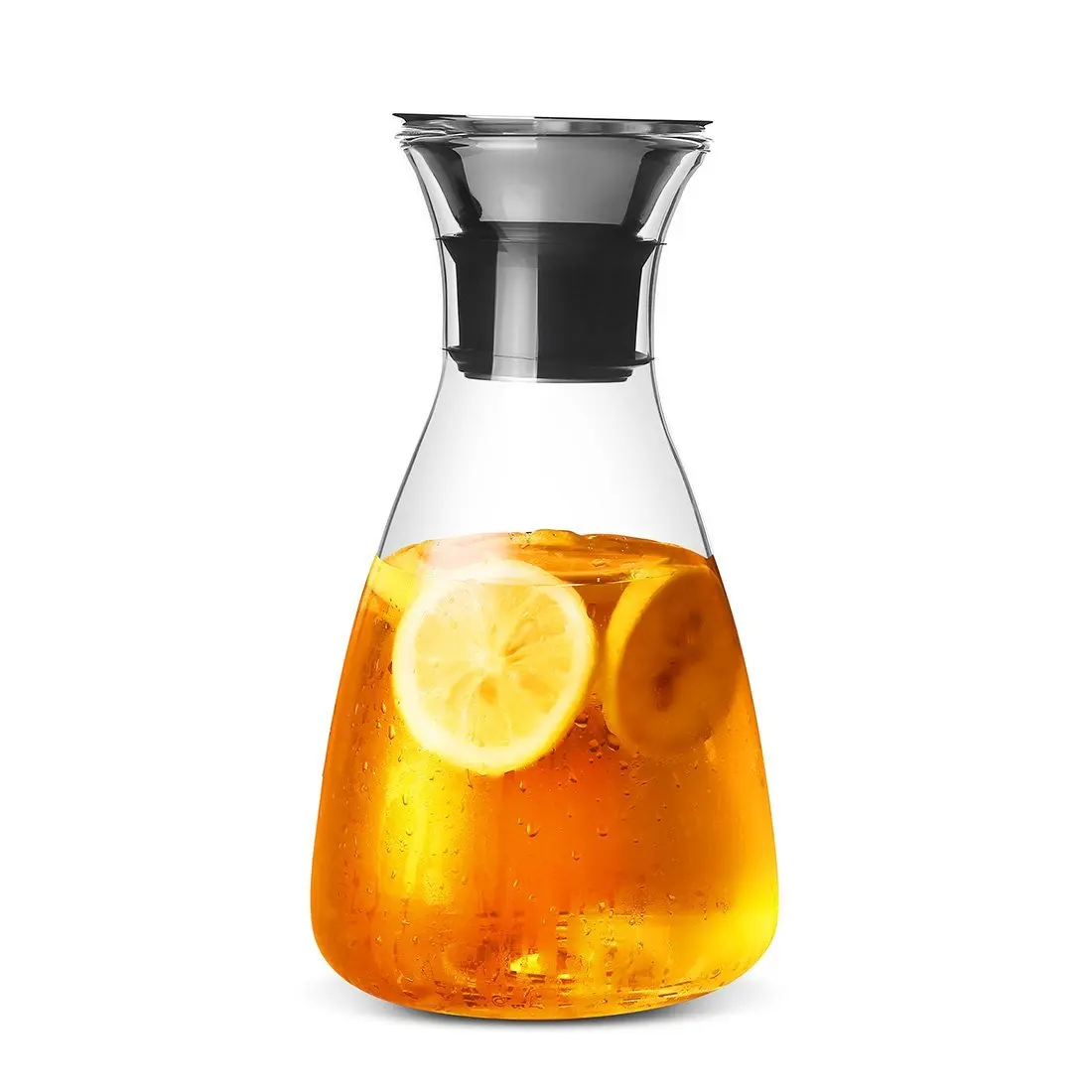 1500 мл стакан без капель Carafe с откидной крышкой горячий и холодный стеклянный