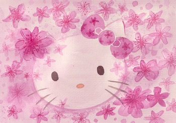 

HUAYI Art Fabric Hello Kitty Backdrop Newborn photography backdrops photo backdrop Studios Drop D-6899