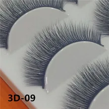 5 пар 3D ручной ресницы натуральные длинный толстый ежедневно Макияж толстый крест ресницы