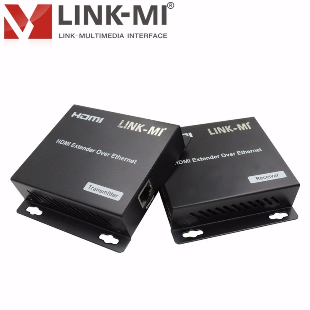 LINK-MI LM-EX22 120 м аудио видео HDMI удлинитель передатчик приемник по IP одним UTP LAN Cat5e/6 кабель с ИК-управлением