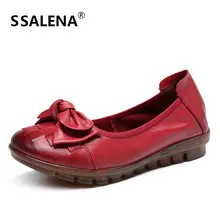 Женские лоферы на плоской подошве с круглым носком и бабочкой; женская повседневная обувь из кожи; мягкая удобная разнопарая обувь; AA60891