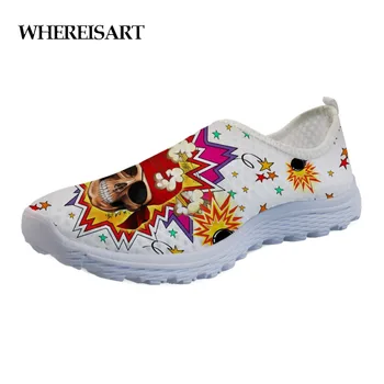 

WHEREISART High Quality Mens Canvas Shoes Casual Printing Men Footwear Skull Shoes Trendy Beach Shoes Loafers Mens Sneakers