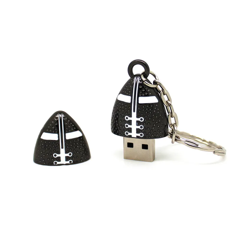 Черный металлический Флешка USB флэш накопитель 4G 8G 16G 32G 64G Регби Футбол U диск