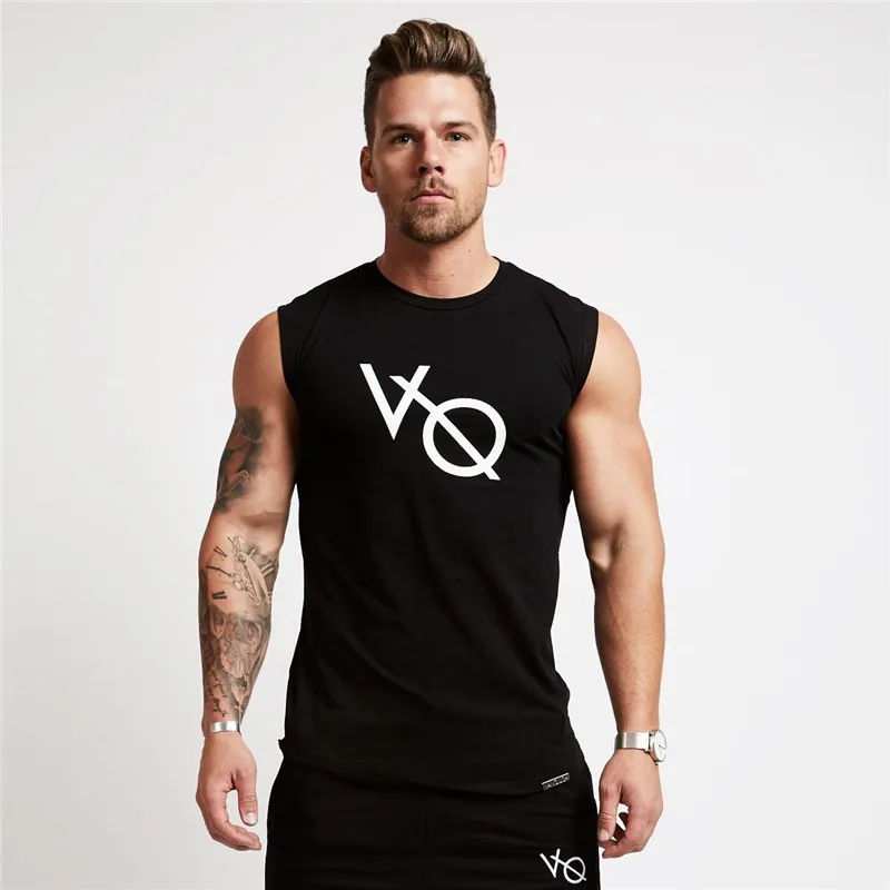 

Summer Men Sweatshirt Sleeveless Vest Sport Top Shirt Running Jogger Casual Training Workout Fitness Shirt Sports Active Wear