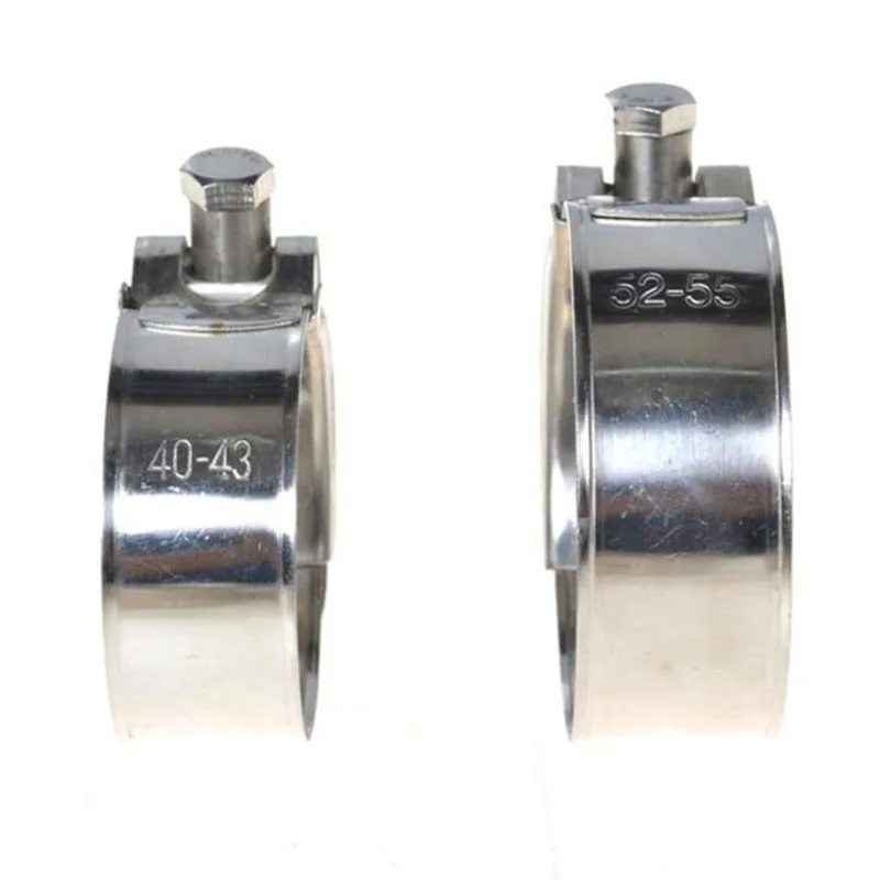 

TKOSM Motorcycle Exhaust Pipe Universal Stainless Steel Mobile Fixed Lock Hoop/ Lock Ring /Tighten Hoop /Clamp/ Tube Hoop