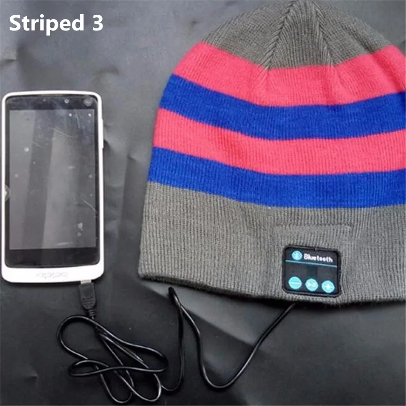 Men Women Insert TF SD Slot Knit Beanie Wireless Smart Bluetooth V4 2 Cap Headset Headphone Speaker Mic Magic Sport Winter Hat