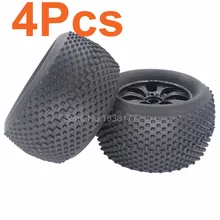 4 unids 140mm RC 2.8 Ruedas 1/8 Neumáticos Para Camiones Monstruo 17mm Hexagonal hub para off road 4wd nitro hsp tornado e9 94083 piezas